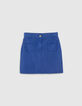 Mini jupe en jean bleu électrique I.Code-6