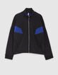 Blouson noir et bleu saphir biface I.Code-7