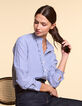 I.Code authentic blue striped shirt-1