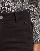 I.Code black flared jeans with buttoned pockets-4