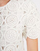 I.Code ecru macramé-style all-lace top-4