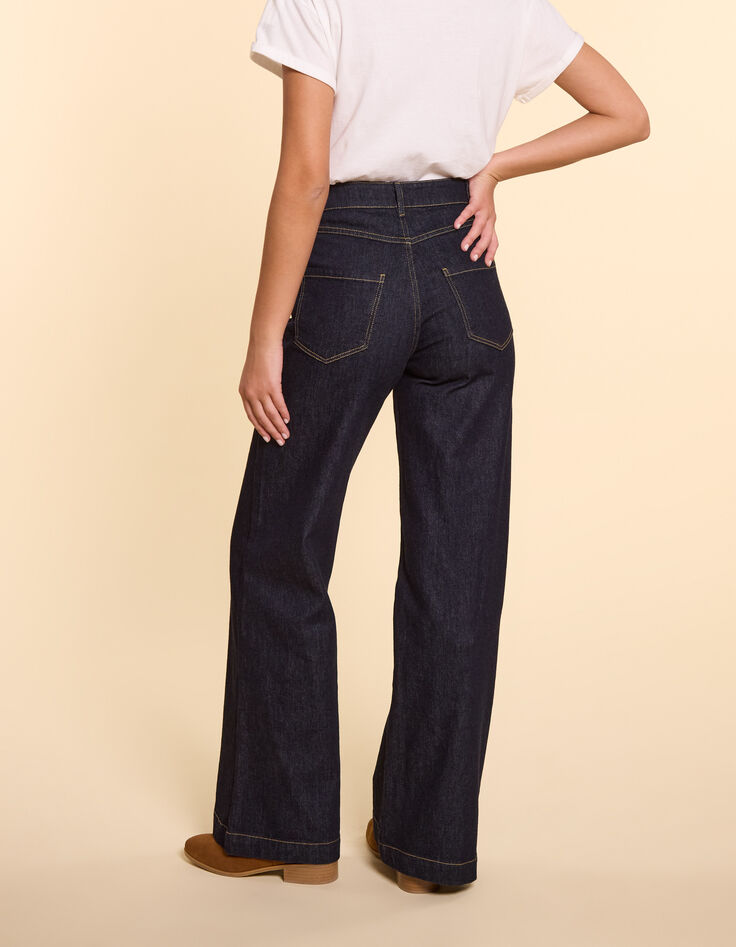 Ungebleichte Flare-Jeans I.Code-3