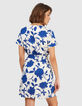 Hemdjurk blauwe maxi-bloemenprint I.Code -4