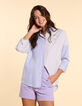 Camisa blanca rayas azul celeste I.Code-1