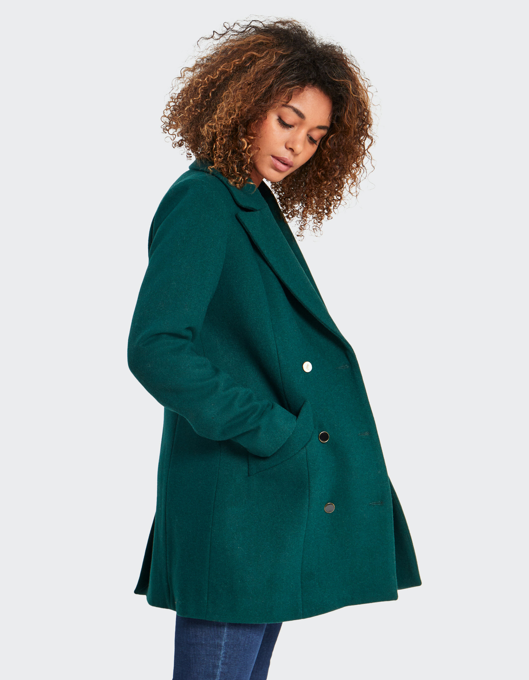 Manteau outlet vert emeraude