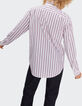 I.Code off-white shirt with two-tone stripes-2