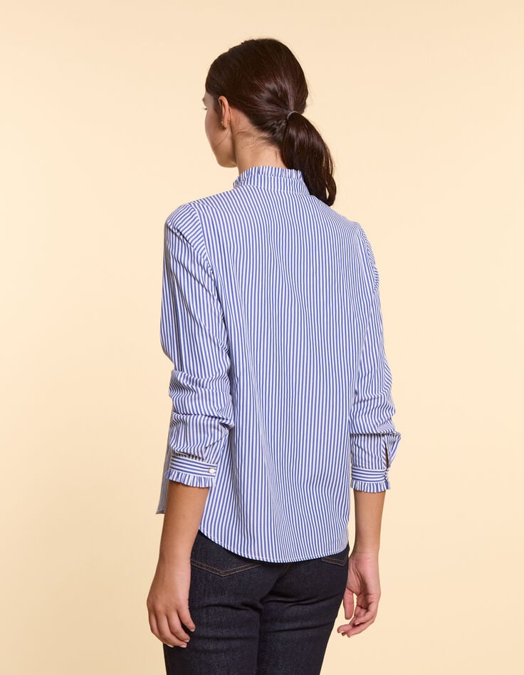 Gestreifte Bluse in Authentic Blue I.Code-3