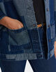 Blaue Jeansjacke im Patchwork-Stil I.Code-10