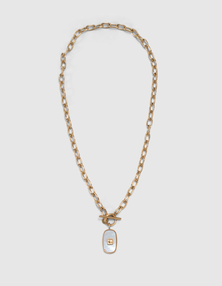Collier chaînette médaillon avec pendentif I.Code-2