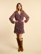 I.Code camel dress with multicolour paisley print-1