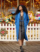 I.Code sky blue long coat-6