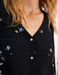 Blusa negra estampado floral I.Code-3