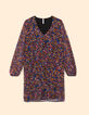 I.Code camel dress with multicolour paisley print-7