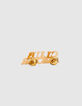 I.Code gold metal slogan brooch-3