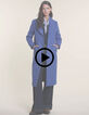 I.Code sky blue long coat-7