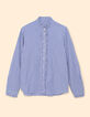 I.Code authentic blue striped shirt-7