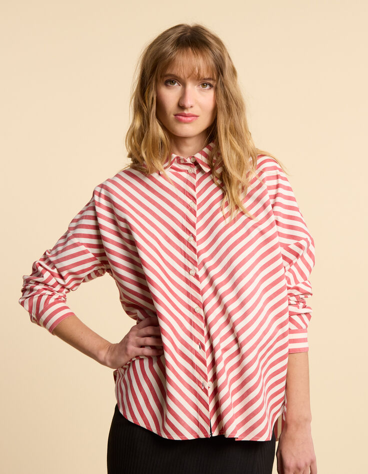 I.Code red striped shirt-3