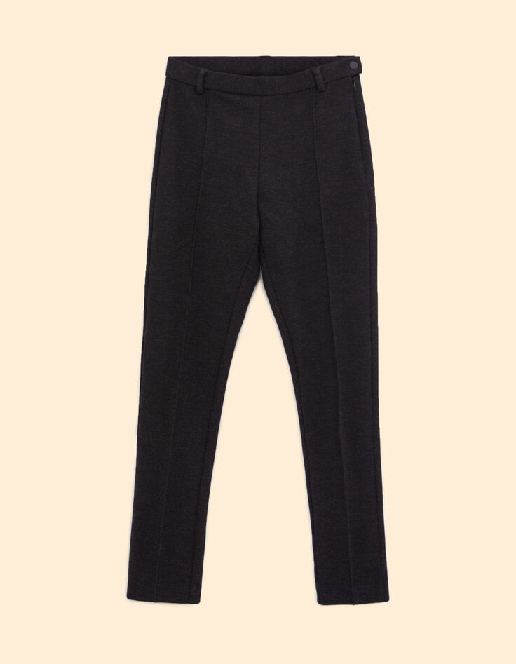 I.Code charcoal knit suit trousers-6