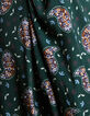 I.Code Midnight green paisley blouse-7