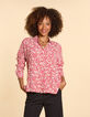 Red Bluse mit Blumenfleckenprint I.Code-2