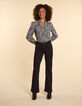 Zwarte flare jeans met knoopzakken I.Code-1