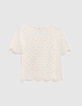 I.Code ecru macramé-style all-lace top-6