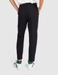 I.Code navy knit trousers-4