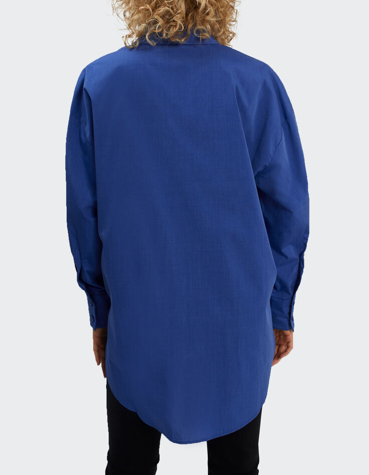 Chemise mi-longue bleu saphir I.Code-3