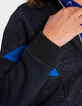 Blouson noir et bleu saphir biface I.Code-5