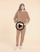 I.Code Camel corduroy sweater-7