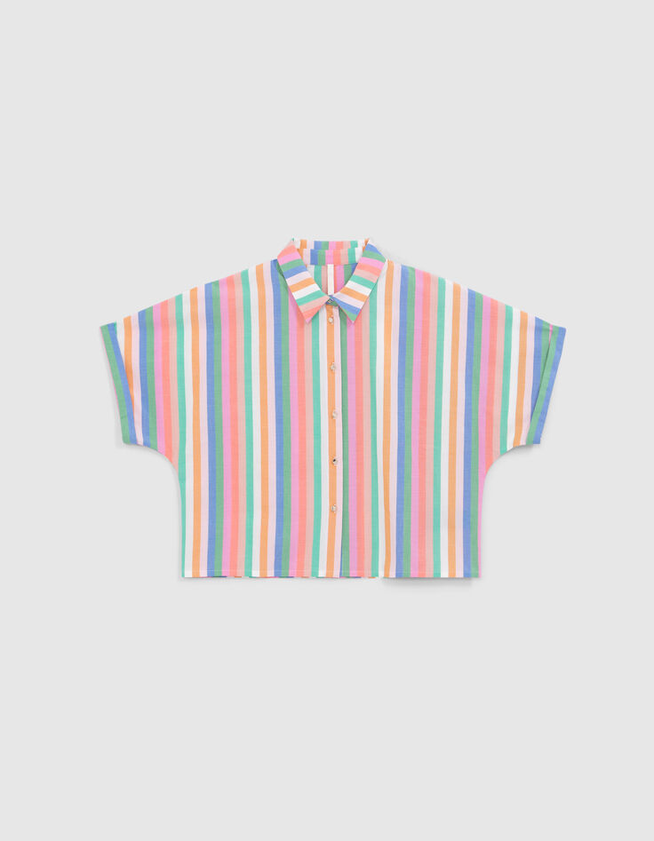 I.Code flash candy striped shirt-6