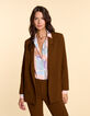 I.Code camel double-breasted suit jacket-1