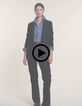 I.Code navy corduroy suit jacket-8